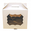 Коробка для торта 30*30*30 см, с окном, с ручками  New фото 1