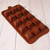 Форма силиконовая для шоколада "Пирамидки" 20*10 см, 15 ячеек фото 4