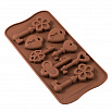 Форма силиконовая для шоколада "Ключики и замочки", 20*10 см фото 1