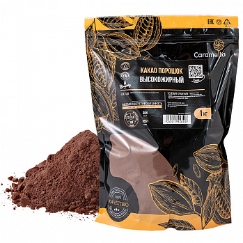 Какао порошок B.Callebaut Темный, 22/24%, 1 кг
