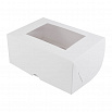 Коробка для 6 конфет/мини-капкейков, белая с окном фото 1