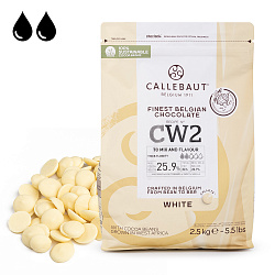 Шоколад Callebaut белый 26% 2,5 кг (CW2-RT-U71)