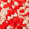Посыпка кондитерская "Сердечки красно-белые" 7 мм, 50 гр. фото 1
