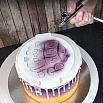 Трафарет для торта Бордюр "С новым годом" с оленями, 11*32 см фото 2