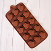 Форма силиконовая для шоколада "Сердцеедка" 20*10 см, 15 ячеек фото 1