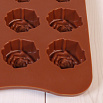 Форма силиконовая для шоколада "Розочки" 20*10 см, 15 ячеек фото 4