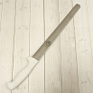 Нож для бисквита 30 см, пластиковая ручка, без зубчиков фото 1