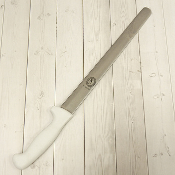 Нож для бисквита 30 см, пластиковая ручка, без зубчиков