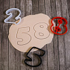 Набор вырубок для пряника "Цифры 0-9 шрифт Cooper" пластик, 7 см фото 2