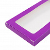 Коробка под шоколадку фиолетовая с окном, 18*9*1,4 см фото 3