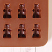 Форма силиконовая для шоколада "Мармеладные мишки" 19*14, 50 ячеек фото 2