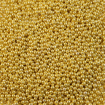 Сахарные шарики золотые 3 мм, 1 кг