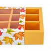 Коробка для 9 конфет с разделителями "Кленовый лист" фото 2