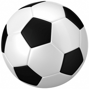 Футбольный мяч, картинка на сахарной бумаге 20 см