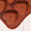 Форма силиконовая для шоколада "Влюбленные сердца" 20*10 см, 15 ячеек фото 4