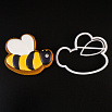 Вырубка для пряника с оттиском "Пчелка" пластик, 10 см фото 1