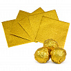 Обертка для конфет Золотая 8*8 см, 100 шт. фото 1