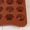 Форма силиконовая для шоколада "Роза и ромашка" 20*10 см, 15 ячеек фото 3