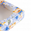 Коробка для печенья 12*12*3 см с окном "Мишки в цветах" фото 4