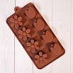 Форма силиконовая для шоколада "Тюльпан и ромашка" 20*10 см, 8 ячеек фото 1