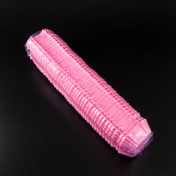 Капсулы для конфет розовые квадрат. 35*35 мм, h 20 мм, 1000 шт.