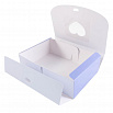 Коробка для сладостей "Цветочная голубая" с лентой, 16*11*5 см фото 4