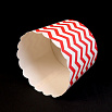 Бумажные стаканчики для кексов красные полоски 60*56 мм, 10 шт фото 4