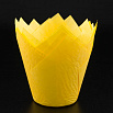 Капсула - тюльпан для выпечки желтая 80*50 мм, 20 шт фото 3