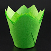Форма-тюльпан для выпечки зеленая 80*50, 20 шт фото 3