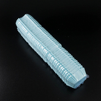 Капсулы для конфет голубые квадрат. 43*43 мм, h 24 мм, 1000 шт.