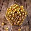 Сахарные шарики золотые 7 мм, 50 грамм фото 1