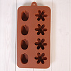 Форма силиконовая для шоколада "Тюльпан и ромашка" 20*10 см, 8 ячеек фото 2