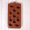Форма силиконовая для шоколада "Мультифрукт" 20*10,5 см, 11 ячеек фото 2