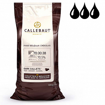 Шоколад Callebaut Горький 70%, мешок 10 кг (70-30-38NV-595)