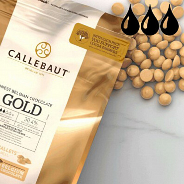 Белый шоколад с карамелью Callebaut Gold от 410 рублей!
