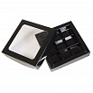 Коробка для конфет,  с окном (черная) 16*16*3 см фото 3