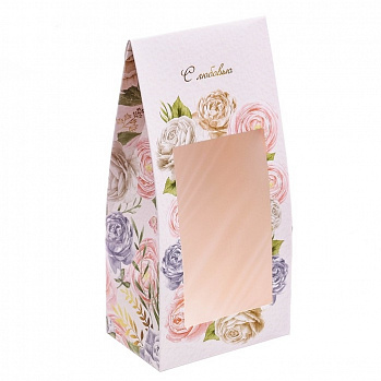 Коробка для конфет "С любовью", (розы) 9*19*6 см