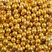 Сахарные шарики золотые 7 мм, 50 грамм фото 2