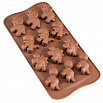 Форма силиконовая для шоколада "Динозавры" 20*10 см, 12 ячеек фото 1