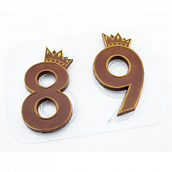 Форма для шоколада "Королевские Цифры 89", пластик