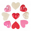 Фигурка из глазури Сердечки (белые, розовые, красные), 9 шт фото 1