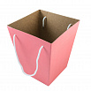 Коробка для цветов Крафт-Розовый 150*220*250 мм фото 1