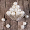 Сахарные шарики Белые перламутровые 12 мм New, 50 гр фото 1