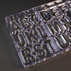 Форма для шоколада (поликарбонат) Английский алфавит, Bake ware, 26 ячеек фото 2