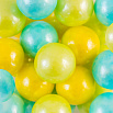 Сахарные шарики желтые/зеленые/голубые 12 мм, 50 гр фото 2