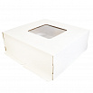 Коробка для торта 30*40*20 см, квадратное окно (самолет) NEW фото 2