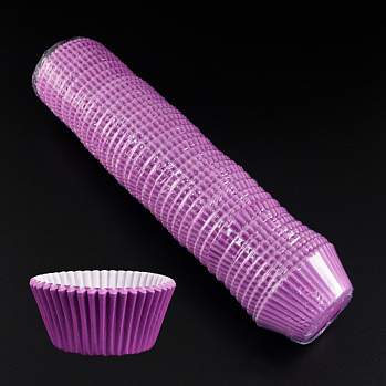 Капсулы бумажные Фиолетовые 50*35 мм, 1000 шт