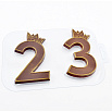 Форма для шоколада "Королевские Цифры 23", пластик фото 1