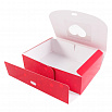 Коробка для сладостей "Сердца красные" с лентой, 16*11*5 см фото 4