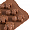 Форма силиконовая для шоколада "Динозавры" 20*10 см, 12 ячеек фото 3